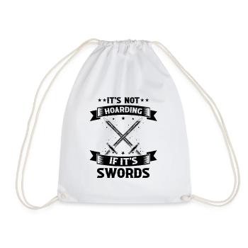 Larping Quote for Roleplaying and Larper - Drawstring Bag - white - Front