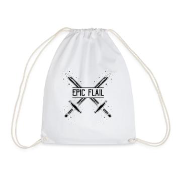 Larping Quote for Roleplaying and Larper - Drawstring Bag - white - Front