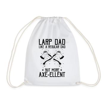 Larping Quote for Roleplaying and Larper - Drawstring Bag - white - Front