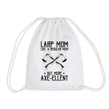Larping for fantasy role-playing games and sword fights - Drawstring Bag - white - Front