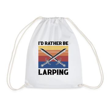 Citation Larper pour les jeux de rôle GN et fantastiques - Sac de sport léger - blanc - Devant