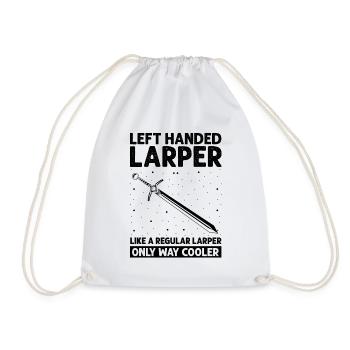 Fantasy role-playing game quote for sword fighting - Drawstring Bag - white - Front