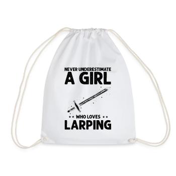 Citation de jeu de rôle pour Larper et Larp - Sac de sport léger - blanc - Devant