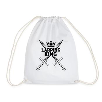 Larping for fantasy role-playing games and sword fights - Drawstring Bag - white - Front