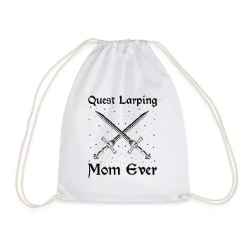 Larping Quote for Role Playing Games and Larpers - Drawstring Bag - white - Front