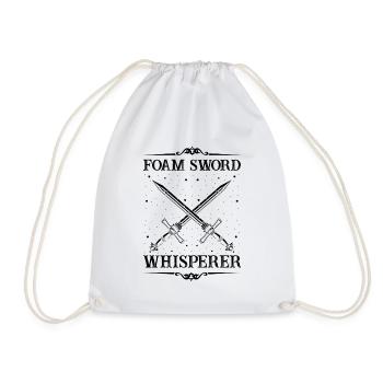 Larping Quote for Roleplaying and Larper - Drawstring Bag - white - Front