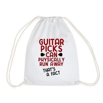 Akustik Spruch Für E-Gitarre Konzert Gitarre - Turnbeutel - Weiß - Vorne