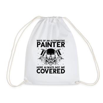 Car painter offer for coachbuilders - Drawstring Bag - white - Front