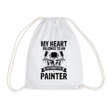 Car painter for body technicians - Drawstring Bag - white - Front