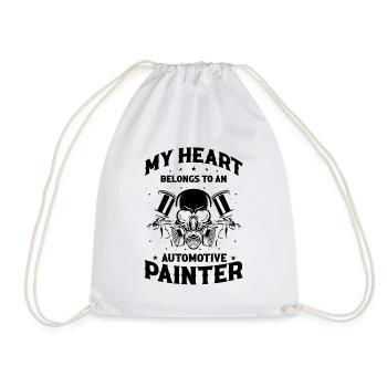 Peintre de voiture pour Peintre de voiture pour dessinateur de voitures - Sac de sport léger - blanc - Devant