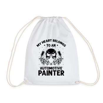 Body Technician Saying for Car Painter - Drawstring Bag - white - Front