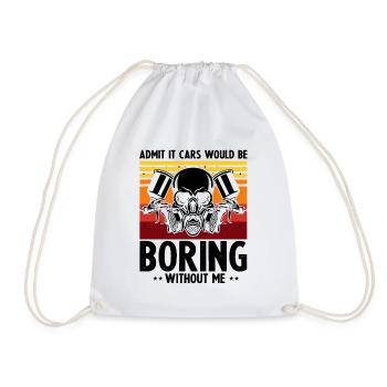 Car Painter Offer for Car Painters - Drawstring Bag - white - Front