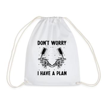 Car painter offer for body technicians - Drawstring Bag - white - Front