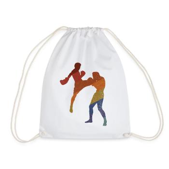 Kickboxing - Turnbeutel - Weiß - Vorne