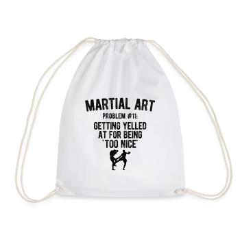 Mixed Martial Arts MMA - Turnbeutel - Weiß - Vorne