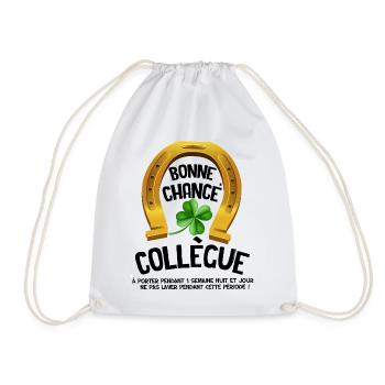 Bonne Chance Mon Collègue - Sac de sport léger - blanc - Devant
