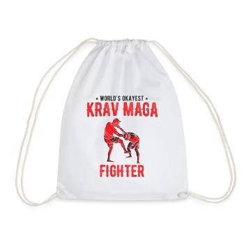 Israelischer Kampfsport Krav Maga - Turnbeutel - Weiß - Vorne