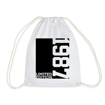 LIMITED EDITION 1987 39TH BIRTHDAY - Drawstring Bag - white - Front