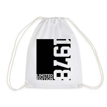 LIMITED EDITION 1978 48TH BIRTHDAY - Drawstring Bag - white - Front