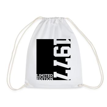 LIMITED EDITION 1977 49TH BIRTHDAY - Drawstring Bag - white - Front