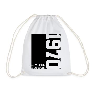 LIMITED EDITION 1970 56TH BIRTHDAY - Drawstring Bag - white - Front