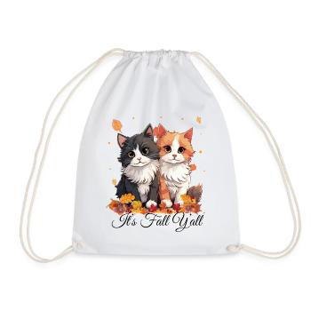 It s Fall Y all - Drawstring Bag - white - Front