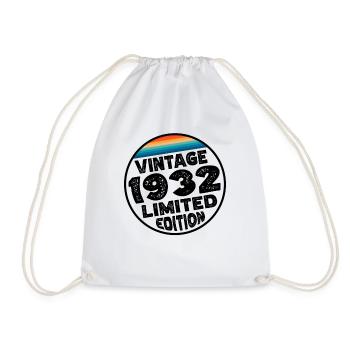 Édition limitée depuis 1932 Cadeau d’anniversaire - Sac de sport léger - blanc - Devant