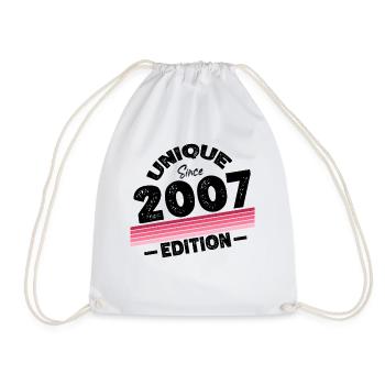 Unique depuis 2007 Edition Anniversaire Millésime 2007 - Sac de sport léger - blanc - Devant