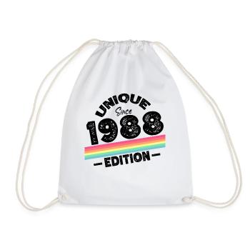 Unique Since 1988 Edition Birthday Vintage 1988 - Drawstring Bag - white - Front