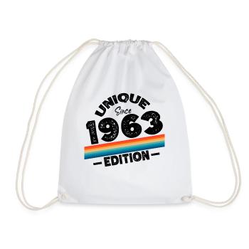 Unique depuis 1963 Edition Anniversaire Millésime 1963 - Sac de sport léger - blanc - Devant