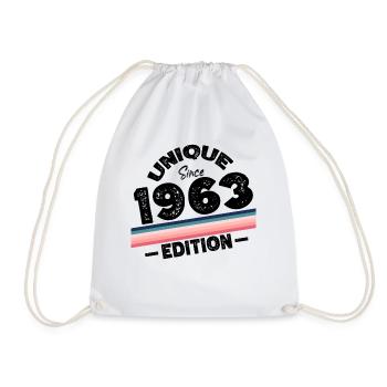 Unique depuis 1963 Edition Anniversaire Millésime 1963 - Sac de sport léger - blanc - Devant