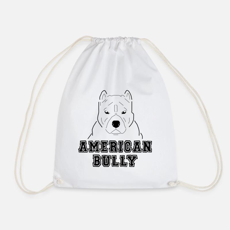 American Bully - Turnbeutel - Weiß