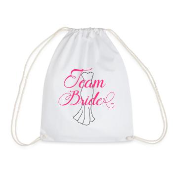 Team Bride Dress 2 - Turnbeutel - Weiß - Vorne
