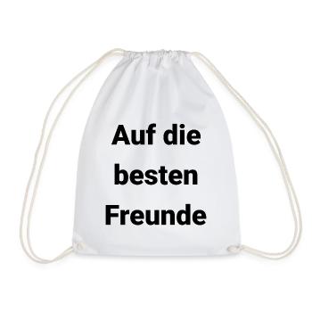 Freunde Freund Männer - Turnbeutel - Weiß - Vorne