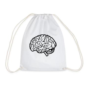 cerveau - Sac de sport léger - blanc - Devant