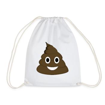 Poop - Turnbeutel - Weiß - Vorne