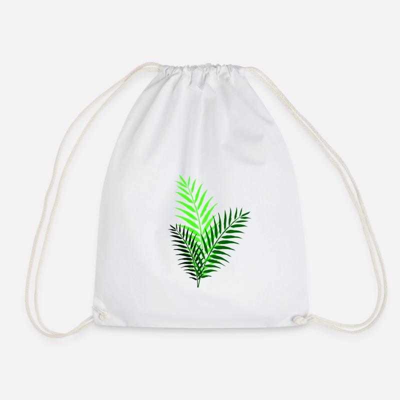 A bit of ferns - Drawstring Bag - white