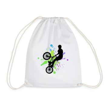 Bmx - Turnbeutel - Weiß - Vorne