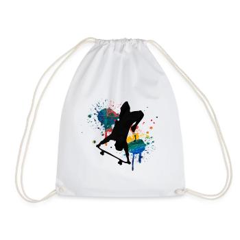 Skateboard Freestyle - Sac de sport léger - blanc - Devant