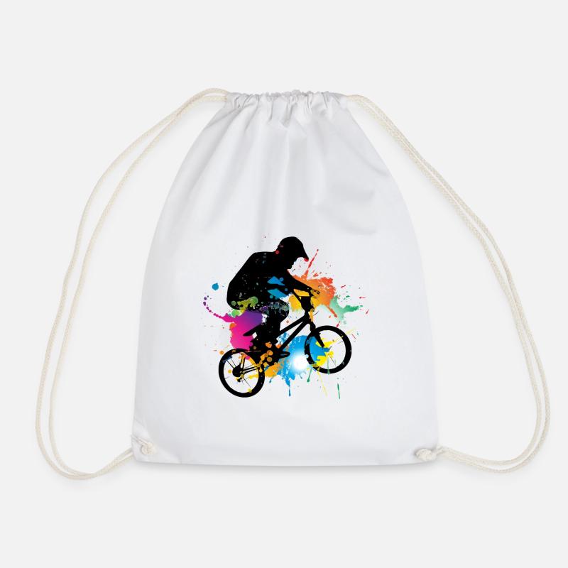 Bmx - Drawstring Bag - white