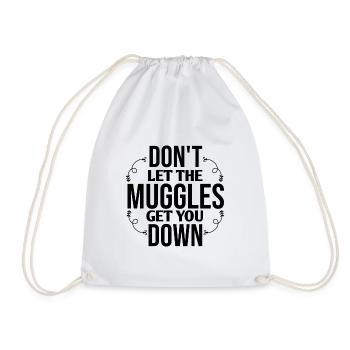 Don't let the Muggles get you down - Drawstring Bag - white - Front