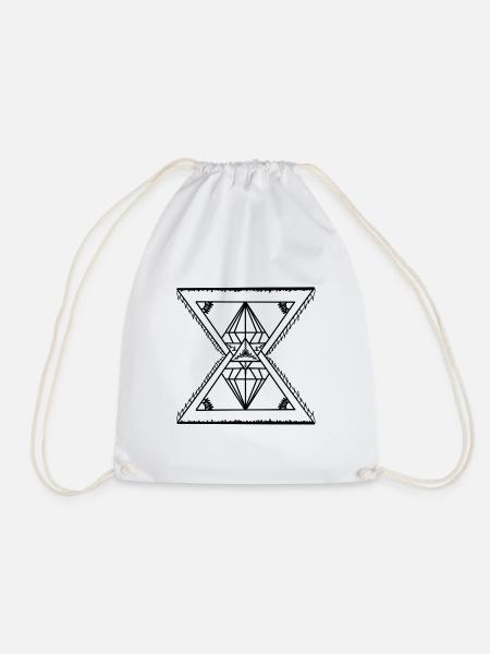 Triangel Diamond - Turnbeutel - Weiß