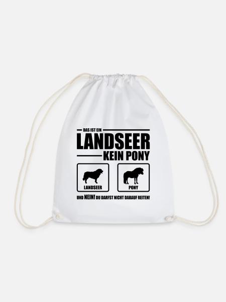 LANDSEER kein Pony Wilsigns Hundespruch Hund - Turnbeutel - Weiß
