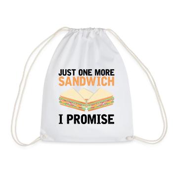 Sandwich Lover Cheese Fast Food Food Food - Drawstring Bag - white - Front