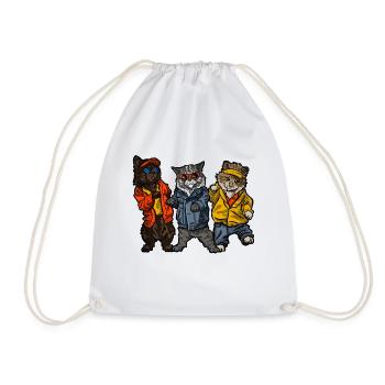 Chats Swag - Sac de sport léger - blanc - Devant