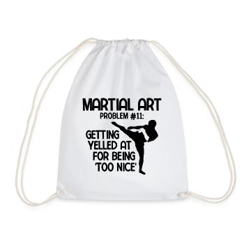 Mixed Martial Arts MMA - Turnbeutel - Weiß - Vorne