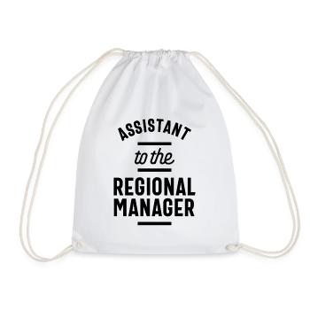 Assistant to the Regional Manager The Office Funny - Drawstring Bag - white - Front