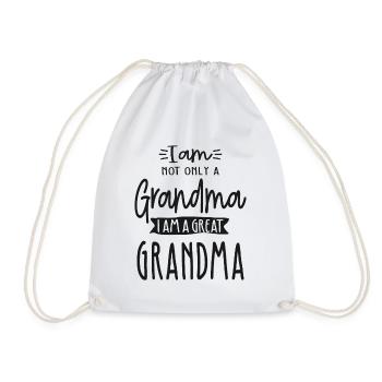 Mignonne Grande-mère Drôle Grand-mère Cadeau - Sac de sport léger - blanc - Devant