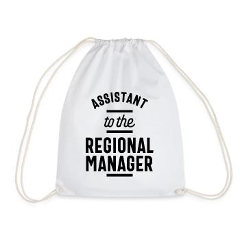 Regional Manager Work Job Title Gift - Drawstring Bag - white - Front