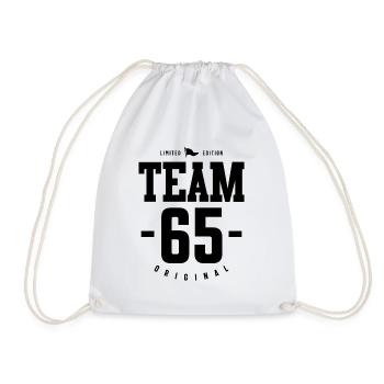 65 Year Old - 65th Birthday Funny Gift - Drawstring Bag - white - Front